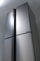 SHARP 724L/605L French 4 Doors Inverter Refrigerator Inox - SJ-FE87V-SS3 - Free ELUXGO Vacuum Cleaner - SVC1016Combo - Winter's Sales - Till end of June