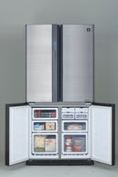 SHARP 724L/605L French 4 Doors Inverter Refrigerator Inox - SJ-FE87V-SS3 - Free ELUXGO Vacuum Cleaner - SVC1016Combo - Winter's Sales - Till end of June