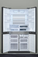 SHARP 724L/605L French 4 Doors Inverter Refrigerator Inox - SJ-FE87V-SS3 - Free ELUXGO Vacuum Cleaner - SVC1016Combo - Winter's Sales - Till end of June