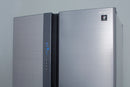 SHARP 724L/605L French 4 Doors Inverter Refrigerator Inox - SJ-FE87V-SS3 - Free ELUXGO Vacuum Cleaner - SVC1016Combo - Winter's Sales - Till end of June