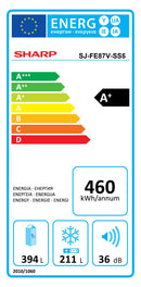SHARP 724L/605L French 4 Doors Inverter Refrigerator Inox - SJ-FE87V-SS - Buy Now and Save