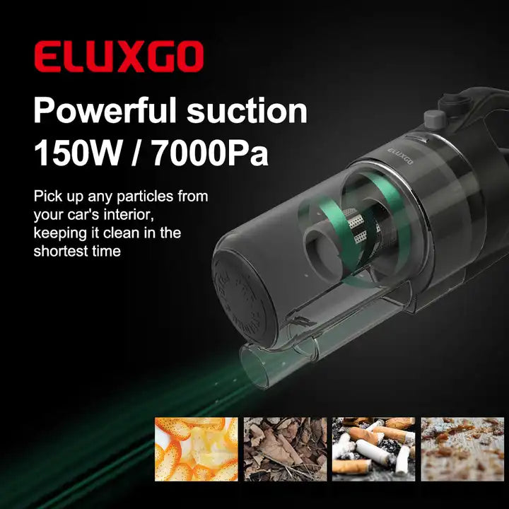 ELUXGO Pro-Cyclone Portable and Lightweight Car Vacuum Cleaner - SVC-1019-C - Pre Order Now - Incoming Mid May 2024