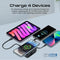 PROMATE Transparent 15W MagSafe Compatible Wireless Charging Power Bank with AC Charger - TRANSMAG-20PRO.BLACK