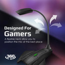 VERTUX High Sensitivity Gooseneck Designed Gaming Microphone with LED - VERTUMIC-1 - New Arrival
