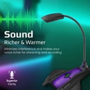 VERTUX High Sensitivity Gooseneck Designed Gaming Microphone with LED - VERTUMIC-1 - New Arrival