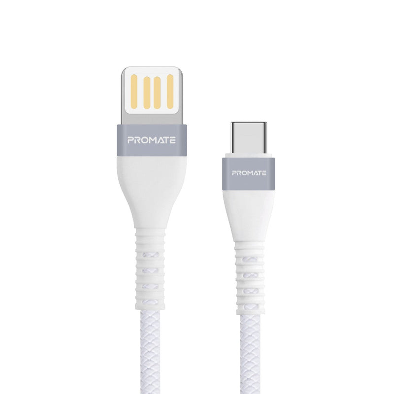 PROMATE - 2A Type-C Cable USB-A to C with 1.2m Tangle Free Cord and Long Bend Lifespan - VIGORAY-C