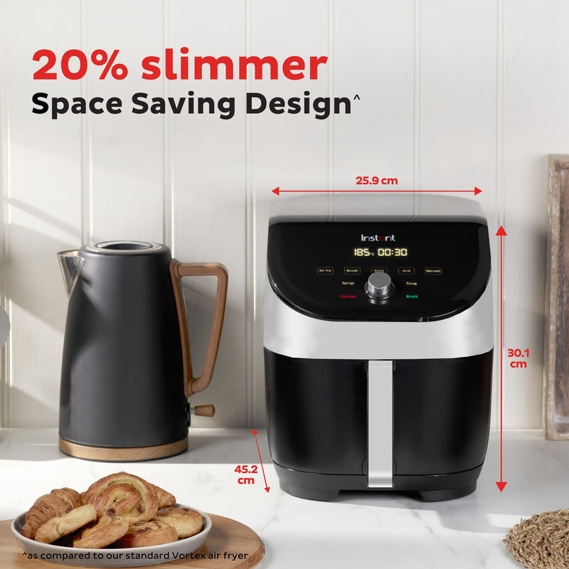 Instant Pot® VORTEX SLIM Air Fryer 5.7Litre Stainless Steel - Launching Price - Save RS 1,000