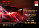 SHARP 98" AQUOS 4K QLED 144 Hz Google TV - 4T-C98HN7000X -  Get a ECOVACS Robot Vacuum N30Pro - LEVE POU GOOOAAL!!! Till 22 June