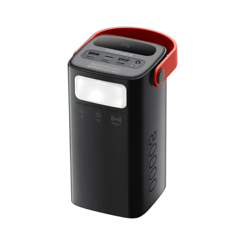 PROMATE 80000mAh High-Capacity 65W Fast-Charging Power Pack - PowerMine-80 - New Arrival