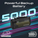 PROMATE 5000mAH PowerBank 20W PD with Lightning Connector and Type-C Connector - POWERUP-DUO - New Arrival