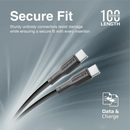 PROMATE High Tensile Strength Data & Charge USB-C Cable - XCORD-CC