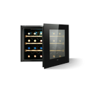 ELICA 60cm 24 Bottles Veritas BI24 Built-In Black Gloss Wine Cabinet - VERITAS/BI24/BL