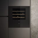 ELICA 60cm 24 Bottles Veritas BI24 Built-In Black Gloss Wine Cabinet - VERITAS/BI24/BL