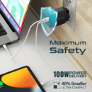 PROMATE 120W Super-speed GaNFast™ Charger with Power Delivery & Quick Charge 3.0 - POWERPORT-120 - Incoming In August