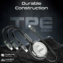 PROMATE 3-in-1 Ultra-Fast Retractable Multi-Connector Cable - TrioCord-R - New Arrival