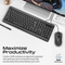 PROMATE Quiet Keys Wired Keyboard and 1200 DPI Mouse - Combo-CM6 - Incoming In August