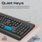 PROMATE Quiet Keys Wired Keyboard and 1200 DPI Mouse - Combo-CM6 - Incoming In August