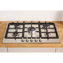 INDESIT 75cm Built-In Gas Hob Inox with 5 Burners and Enamel Support - THP 751 W/IX/I IT 1 - Incoming in November