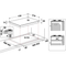 INDESIT 75cm Built-In Gas Hob Inox with 5 Burners and Enamel Support - THP 751 W/IX/I IT 1 - Incoming in November