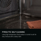 AEG 71L 5000 SurroundCook with SteamBake Pyrolytic Self Clean Built-in Oven - OA5PB41AB