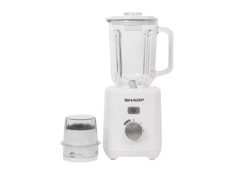 SHARP 600w Blender with 1 x Dry Grinder & Glass Jug - EM-TK61-W3 - New Arrival