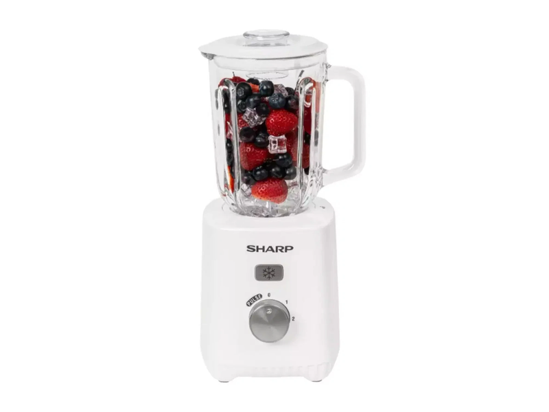 SHARP 600w Blender with 1 x Dry Grinder & Glass Jug - EM-TK61-W3 - New Arrival