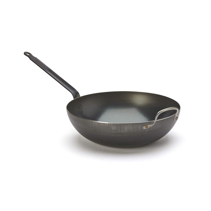 DE BUYER BLUE CARBON Blue Steel Wok Ø32cm - 5217.32 - New Arrival 2025