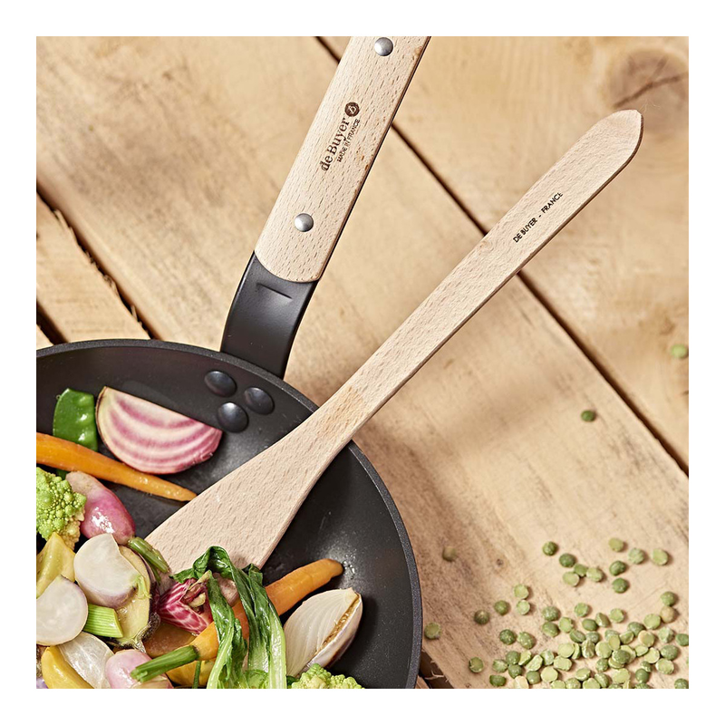 DE BUYER Wooden Bevelled Spatula B BOIS 25 cm - 4872.25 - New Arrival 2025