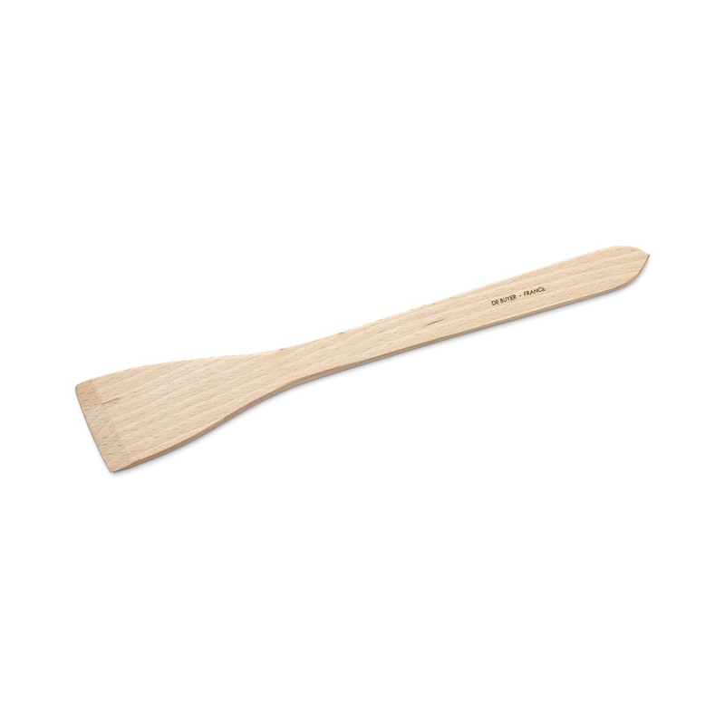 DE BUYER Wooden Bevelled Spatula B BOIS 30 cm - 4872.30 - New Arrival 2025