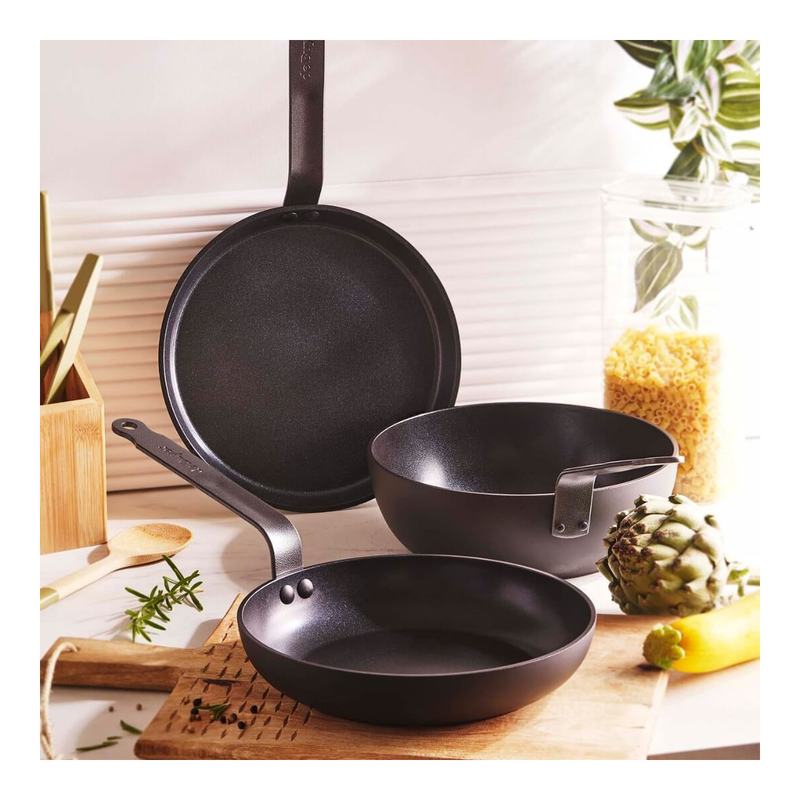 DE BUYER CERANOA Non-stick Ceramic Curved Sauté-Pan Ø24cm - 8228.24 - New Arrival 2025