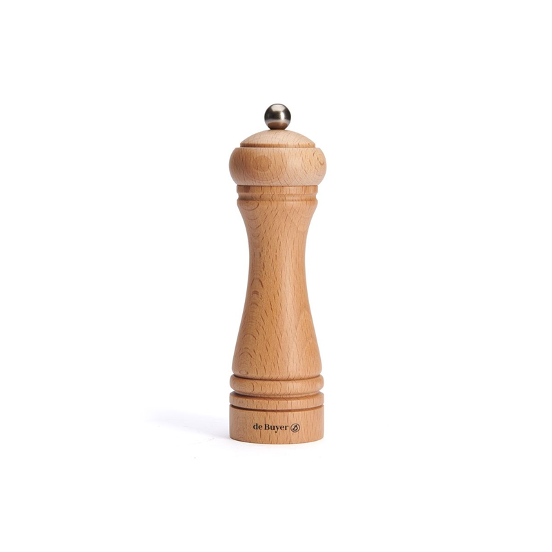 DE BUYER JAVA Natural Wood Universal Ceramic Mill for Salt, Pepper and Spices 18cm - C046.180101 - New Arrival 2025