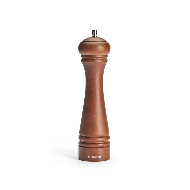 DE BUYER JAVA Dark Wood Universal Ceramic Mill for Salt, Pepper and Spices 21cm - C047.210202 - New Arrival 2025