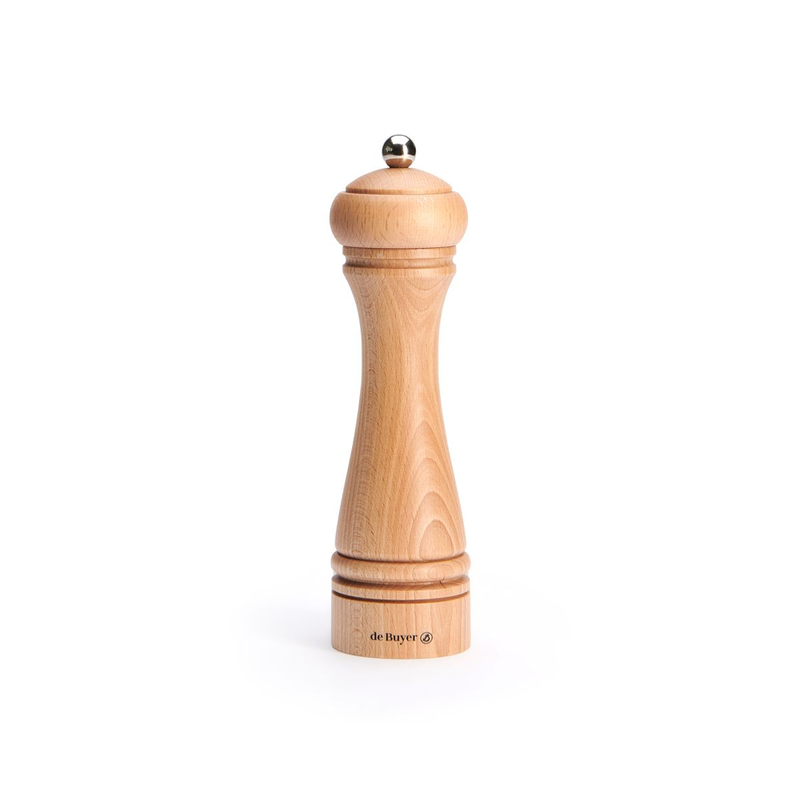 DE BUYER JAVA Naturel Wood Universal Ceramic Mill for Salt, Pepper and Spices 21cm - C047.210101 - New Arrival 2025