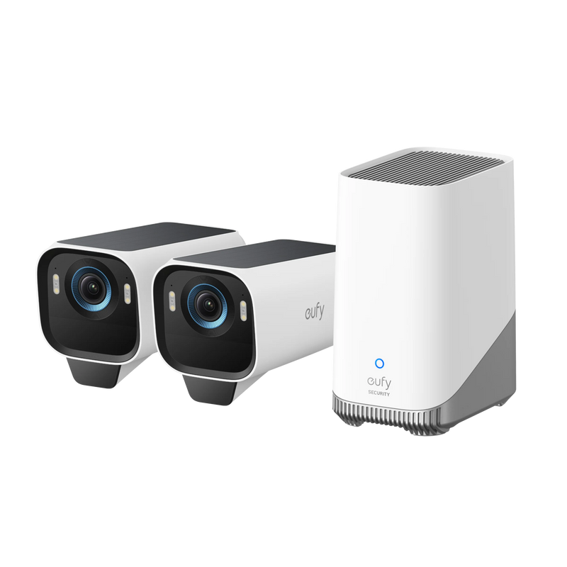 EUFY Cam S3 Pro 2-Cam Kit + 1 - T88923W1 - Buy 1 Eufycam S3 PRO KIT 2+1 get 2 Eufy Motion and 1 Entry Sensor as gift - Black Friday Promo till 30NOV