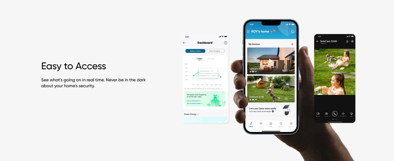 EUFY SoloCam S340 Wireless Outdoor Security Camera with Dual Lens and Solar Panel - T81703W1 - Buy 1 Eufy S340 get an eufy C220 as gift - Black Friday Promo till 30NOV