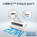 PROMATE 5000mAH PowerBank 20W PD with Lightning Connector and Type-C Connector - POWERUP-DUO