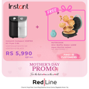 Instant® Compact VORTEX Air Fryer 3.8L - Black or White - Mother's Day Promo - Get a Free Nutricook Waffle Maker Aqua Marine - Mother’s Day Promo EXTENDED till 08 June