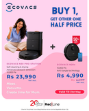 ECOVACS 10000Pa Smart Robot Vacuum & Mop with Intelligent Omni Cleaning Station Technology - N30 Pro - Winter's Sales - Till end of June