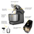 OONI Halo Pro Spiral Mixer - Charcoal Grey