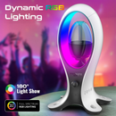 PROMATE Dynamic High Fidelity Dual Mode RGB Speaker w/ Headphone Stand & USB Hub - ALPHA-X