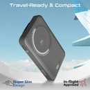 PROMATE 10000mAH Ultra-Compact 3 in 1 MagSafe Compatible Wireless Charging Power Bank - Mavrix-3