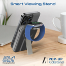 PROMATE 10000mAH Ultra-Compact 3 in 1 MagSafe Compatible Wireless Charging Power Bank - Mavrix-3