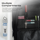 PROMATE Multi-Functional 15.6” Laptop Trolley Bag with Large Multiple Compartments - CRAMPACK-TR