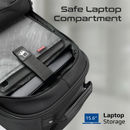 PROMATE Multi-Functional 15.6” Laptop Trolley Bag with Large Multiple Compartments - CRAMPACK-TR