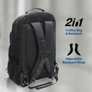 PROMATE Multi-Functional 15.6” Laptop Trolley Bag with Large Multiple Compartments - CRAMPACK-TR