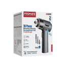 PROMATE 36-Pieces Wireless Electric Screwdriver Kit with LED Fill Light - PROTOOLS-31G