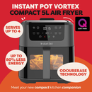 Instant® 5L Air Fryer Compact ClearCook - 140-3145-01-EU - Incoming 20 Sept