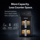 NUTRICOOK 9.6L (4.8+4.8L) Duo Stack Air Fryer Pro - NC-AFDS330 - In Store