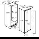 AEG 7000 Series Fully integrated 204L Built-In Upright Freezer - OAB7N18CDF