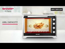 SHARP 100L Jumbo Electric Oven - EO-G120-K3